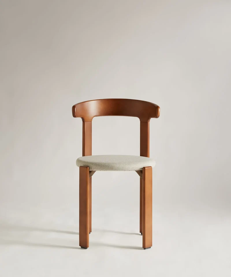 Silla de Comedor en Madera Tapizada Grim