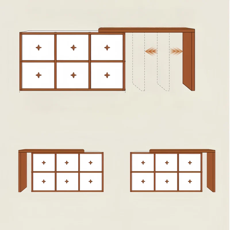 Lit escamotable avec bureau pivotant