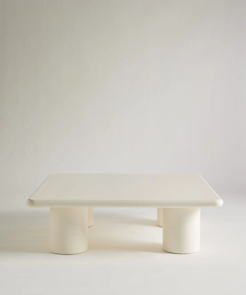 Mesa de Centro de Madera Lacada Dive (100x100 cm)