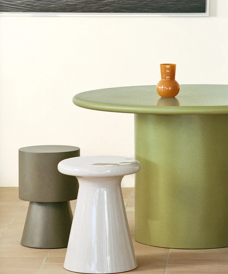 Mesa de Comedor de Madera Lacada Dilara (Ø120 cm)