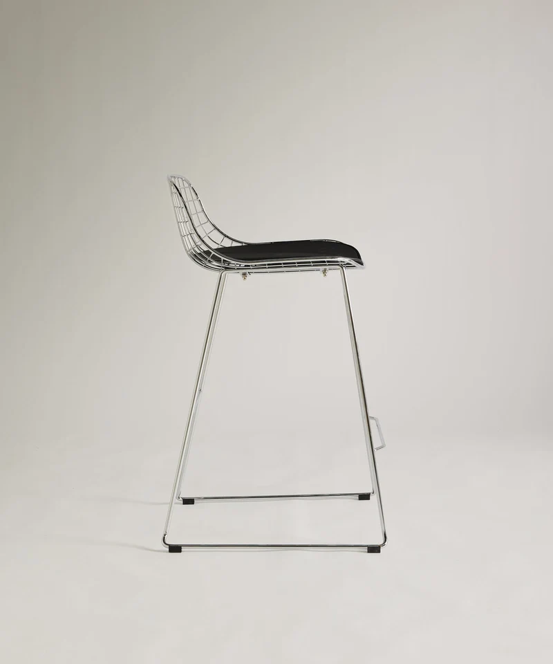 Taburete Alto de Metal Low Back Roma