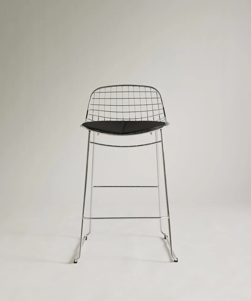 Taburete Alto de Metal Low Back Roma