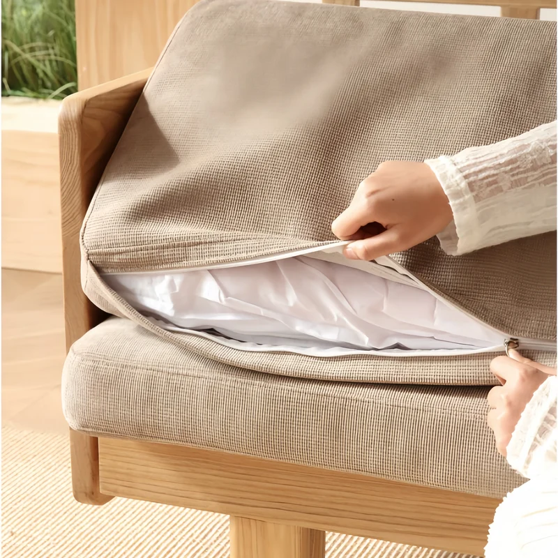 Canapé-lit tatami à cadre en bois massif Japandi