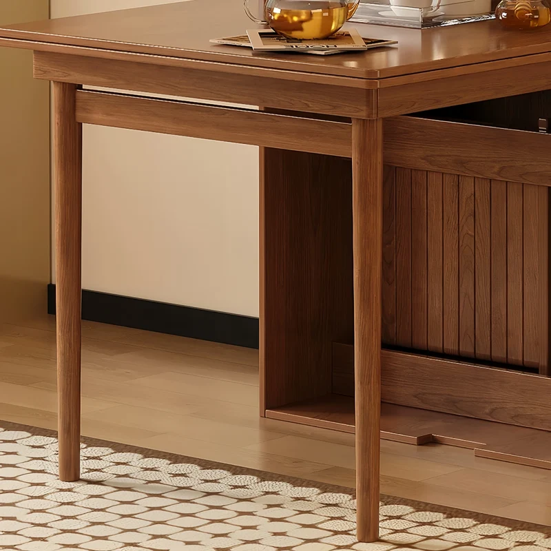 Ensemble table et chaises pliantes gain de place avec 4 chaises et tiroirs de rangement