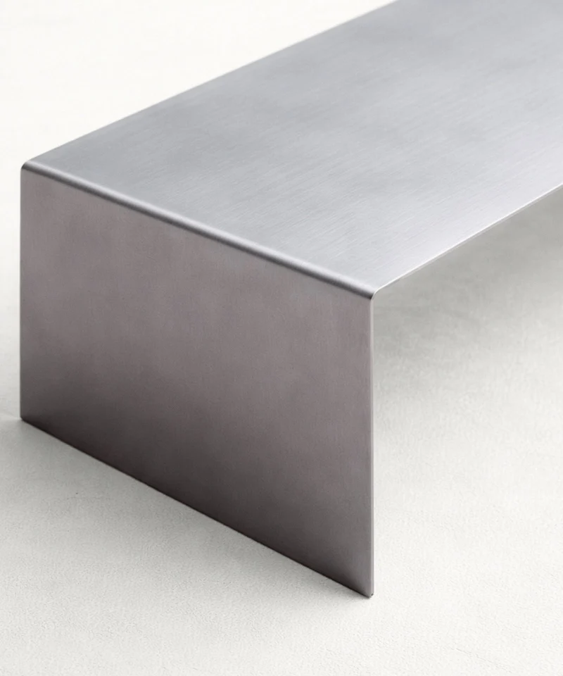 Mesa Centro de Metal Templado Claire (100x37 cm)