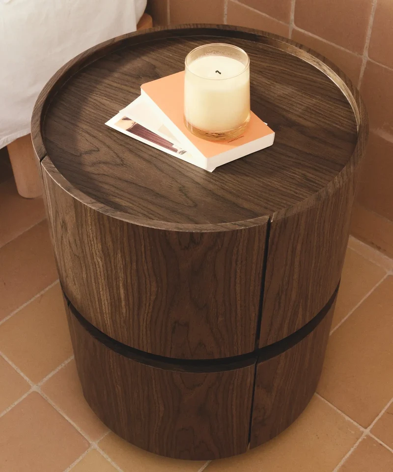 Mesita de Noche de Madera Ross