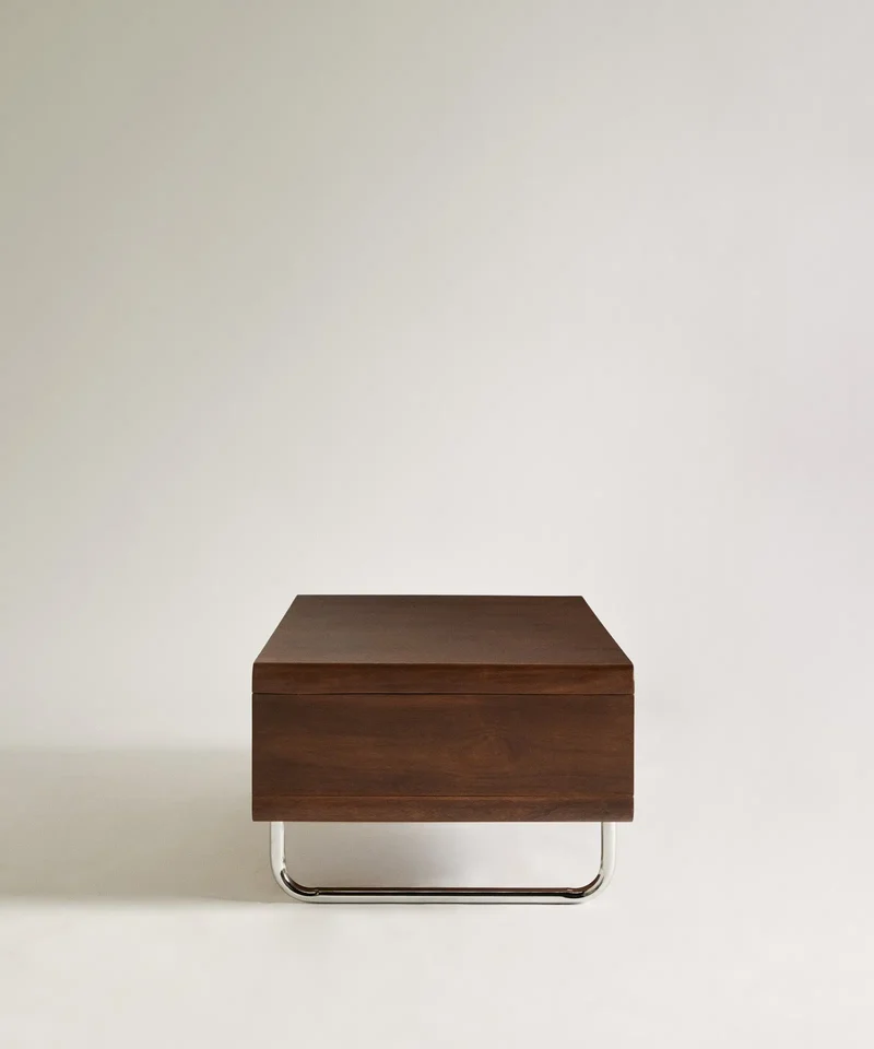 Mesa de Centro Rectangular en Madera Samira (100x60 cm)