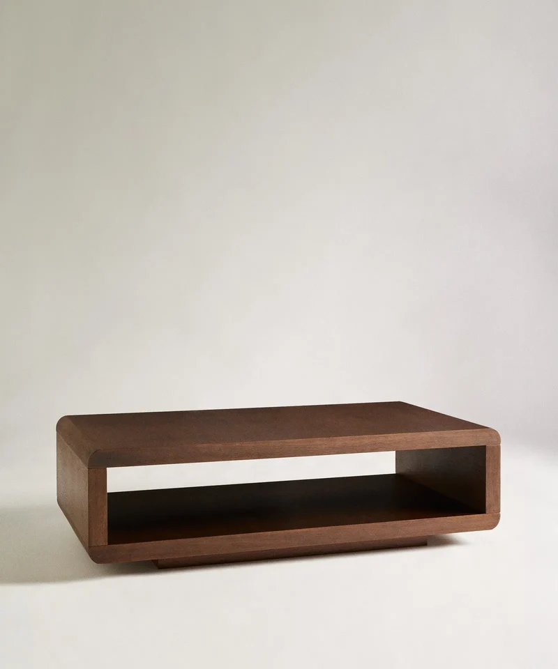 Mesa de Centro Rectangular en Madera Sanji (100x60 cm)