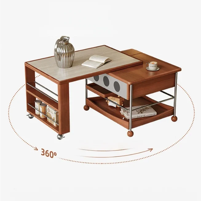 Table basse de bureau relevable et pivotante MUSE