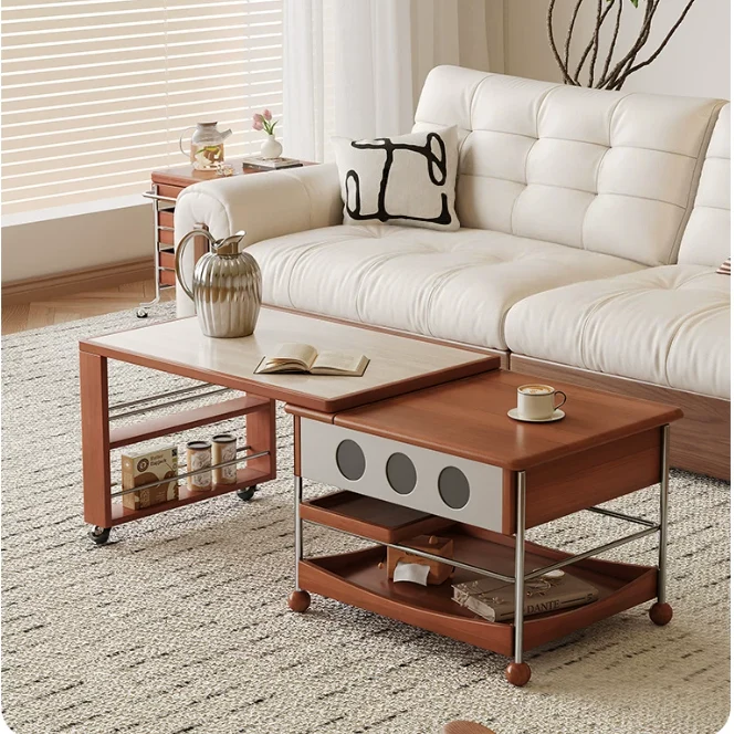 Table basse de bureau relevable et pivotante MUSE