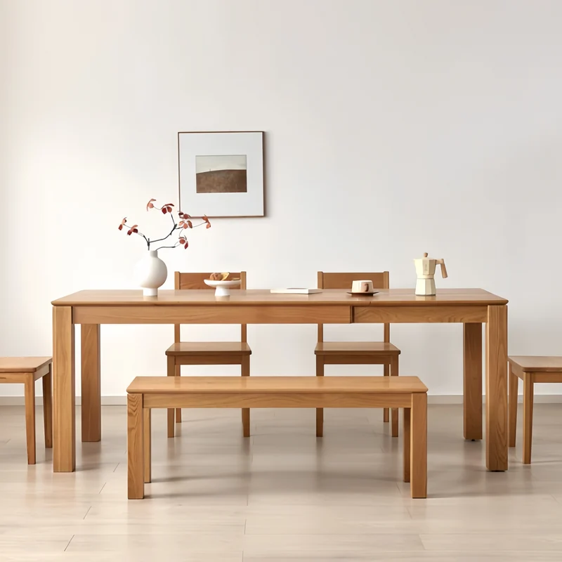 Table à manger extensible en bois massif
