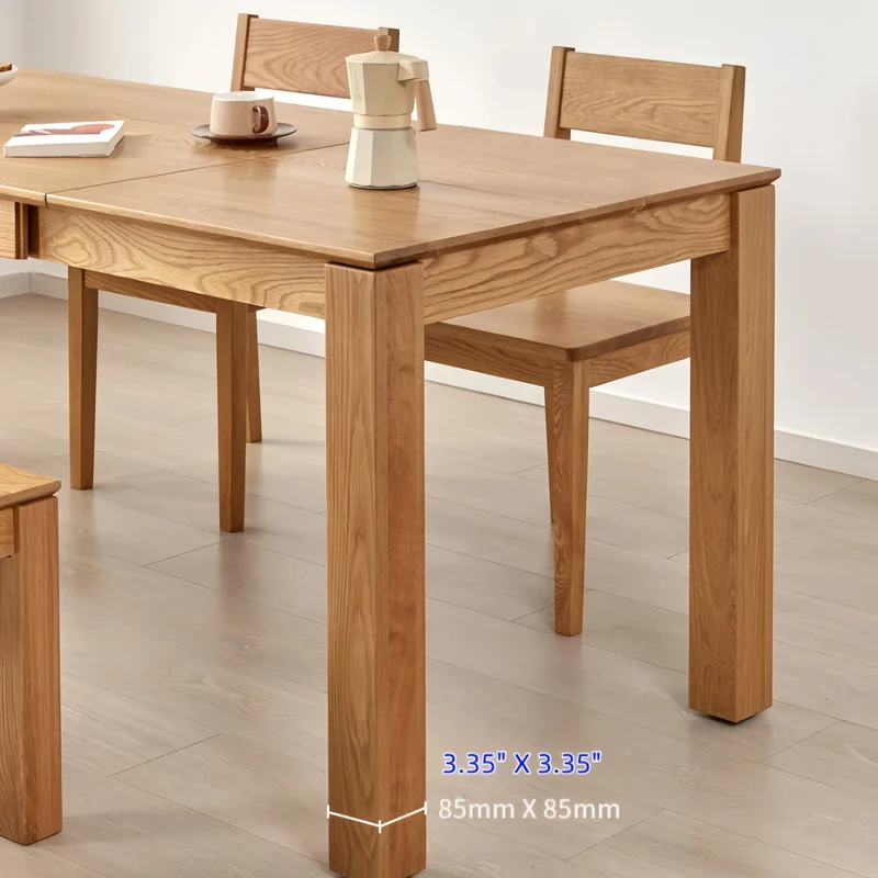 Table à manger extensible en bois massif