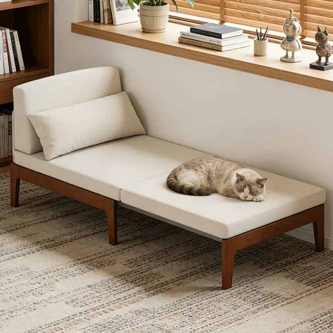 Lit de jour convertible futon en bois massif