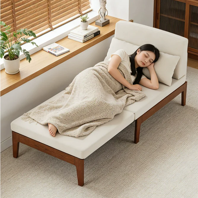 Lit de jour convertible futon en bois massif