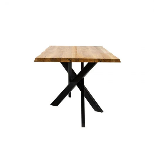 Table à manger extensible BOBOCHIC Zelie chêne massif 160 à 240cm