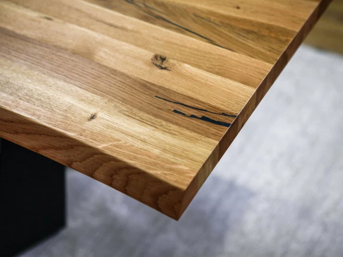 Table à manger extensible BOBOCHIC Zelie chêne massif 160 à 240cm