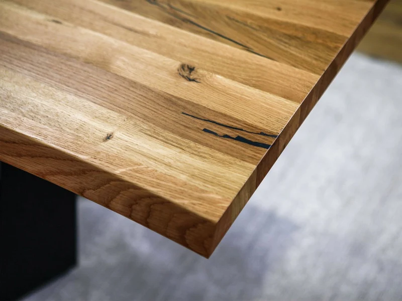 Table à manger extensible BOBOCHIC Zelie chêne massif 160 à 240cm