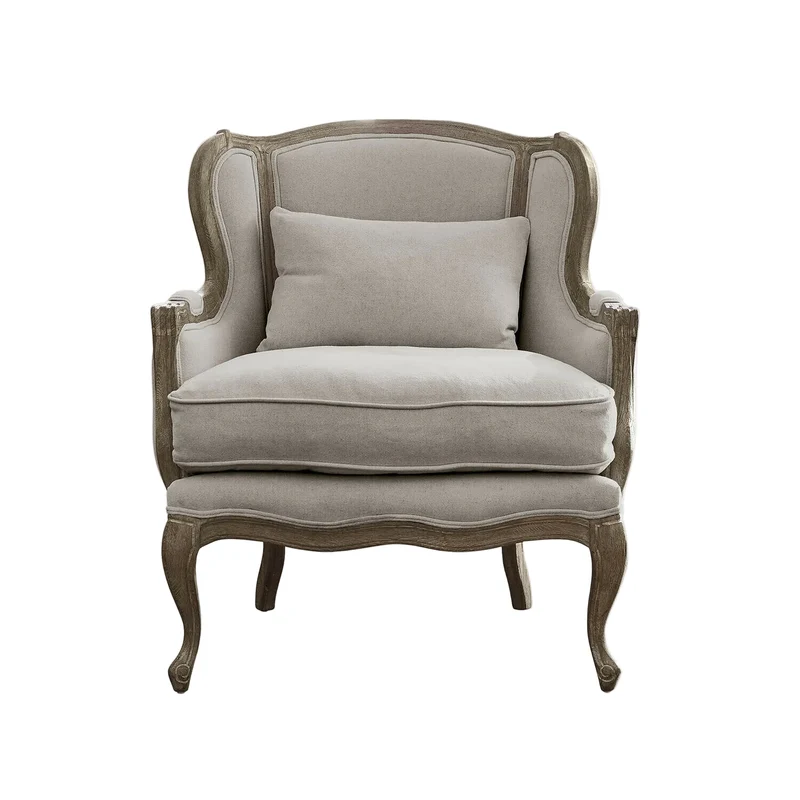 Fauteuil LOBERON Kingswinford gris en bois