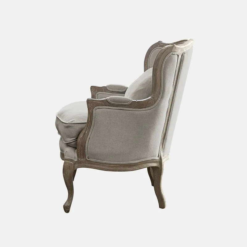 Fauteuil LOBERON Kingswinford gris en bois