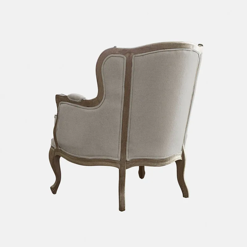 Fauteuil LOBERON Kingswinford gris en bois