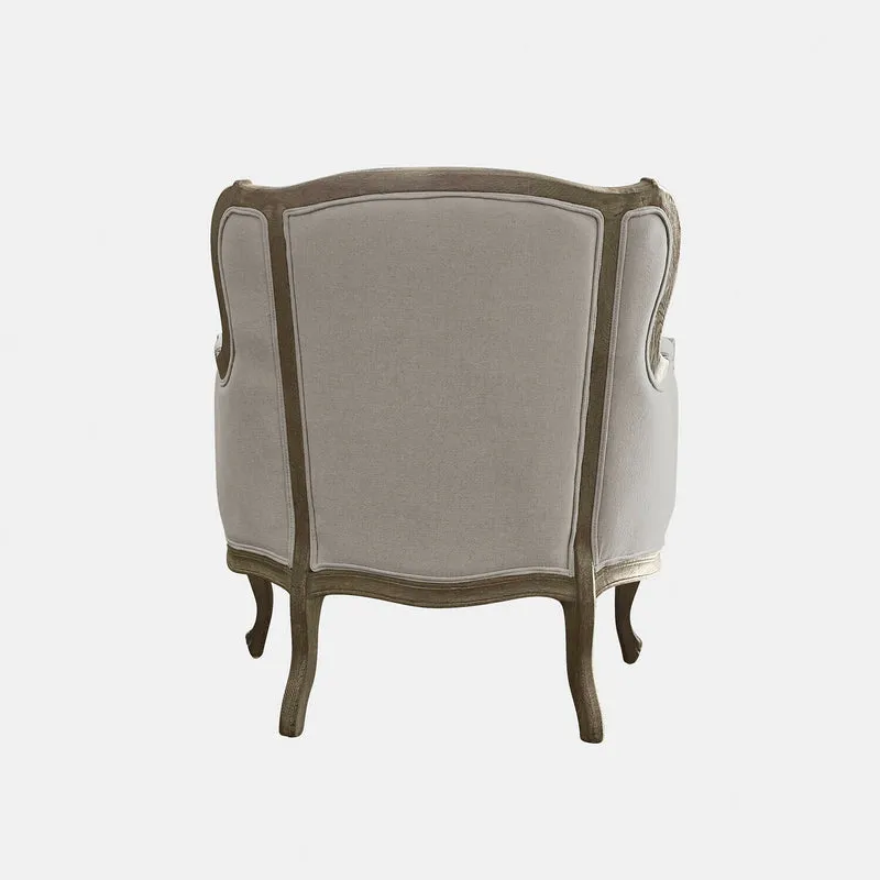 Fauteuil LOBERON Kingswinford gris en bois