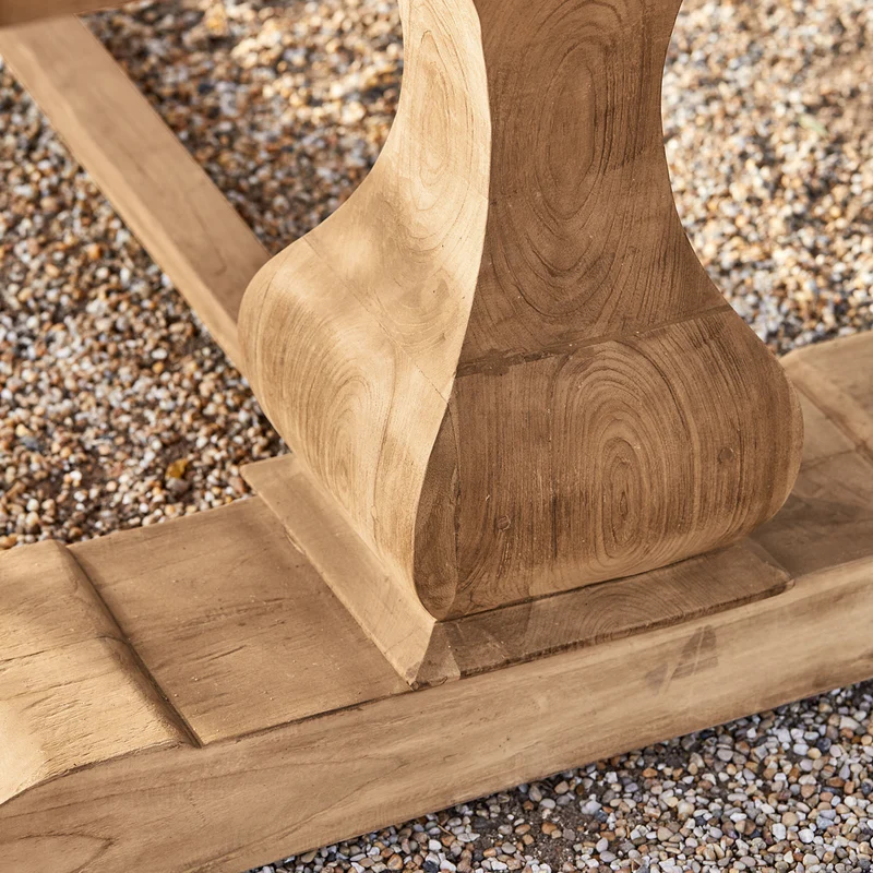 Table à manger LOBERON Devonshire 10 personnes en bois massif marron