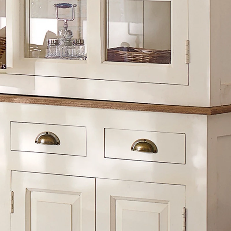 Buffet LOBERON Morningside en bois massif blanc fabrication main