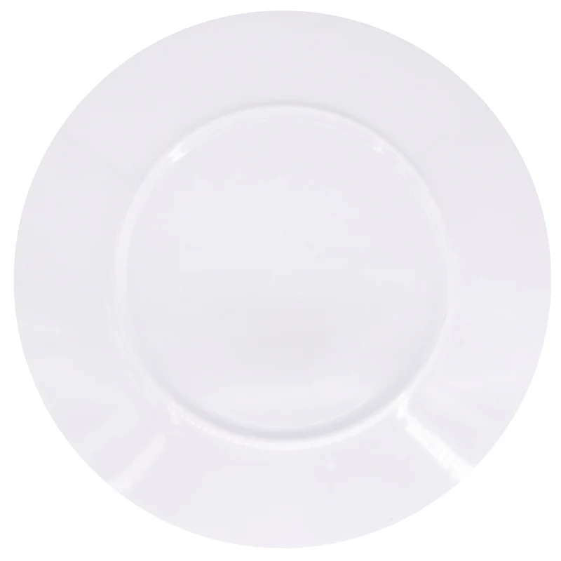 Grande assiette plate en mélamine corail - Ø 28 cm