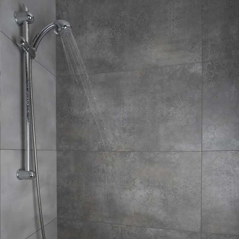 Dalles murales Gx Wall+ 45x90 cm Gray Cement flower