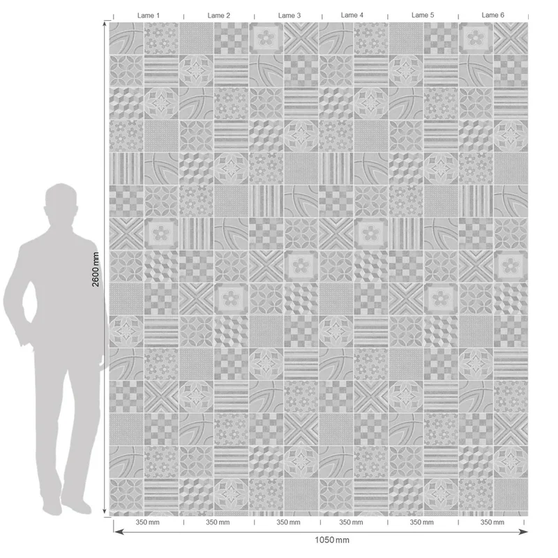 Panneaux Déco ciment 2 carreaux