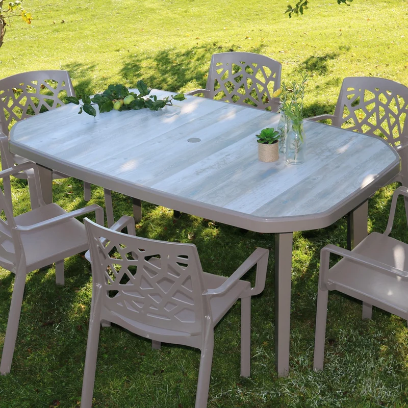 Table résine d'extérieur Nordic 165 x 100 cm