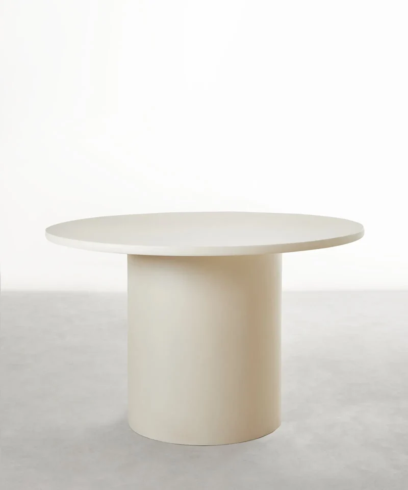 Mesa de Comedor Redonda en Microcemento Ethel