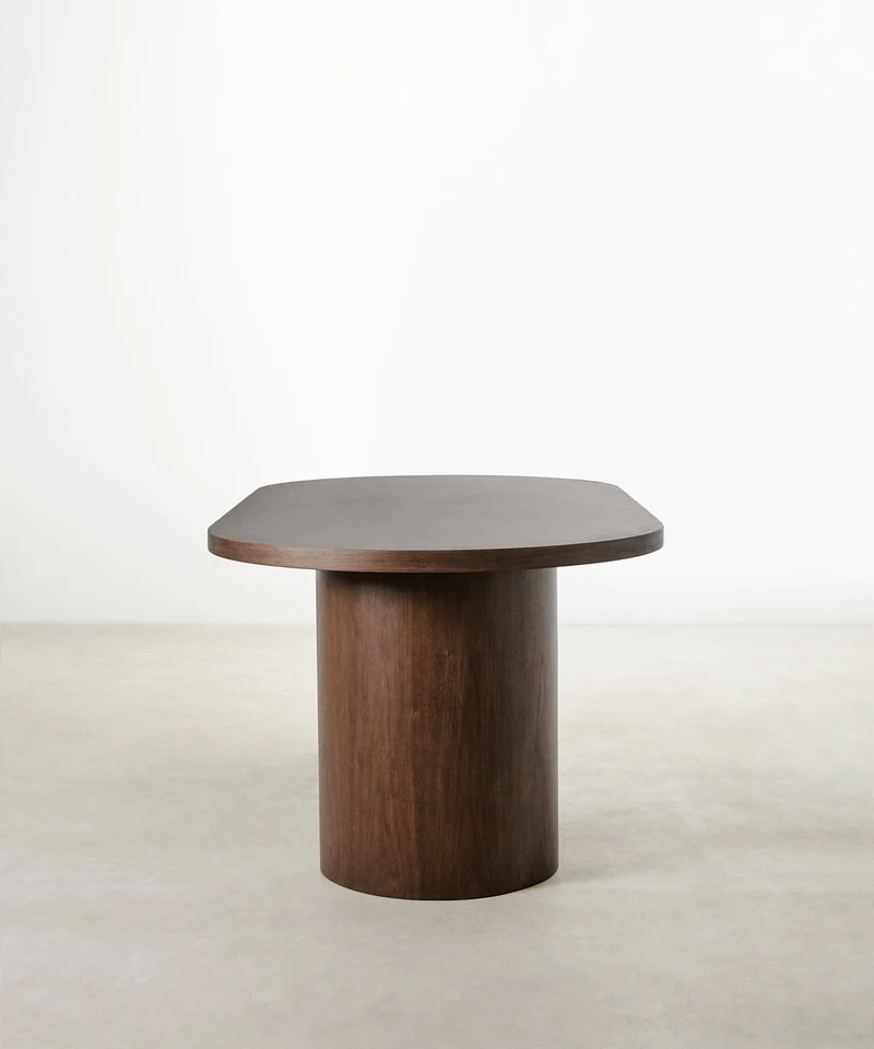 Mesa de Comedor Ovalada de Madera Lily (200 x 100 cm)