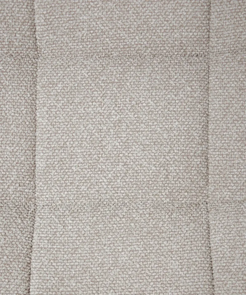 Sillón tapizado en tela bouclé con Ottoman Elska