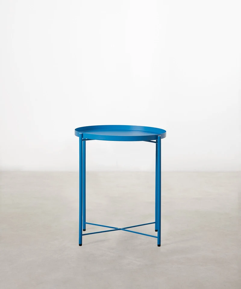Mesa auxiliar metálica de colores Noko