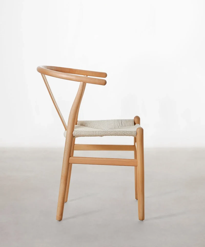 Silla de Madera y Cuerda Trenzada Uish