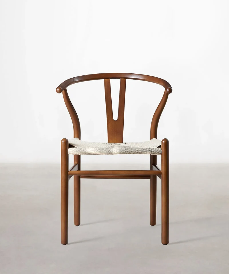 Silla de Madera y Cuerda Trenzada Uish