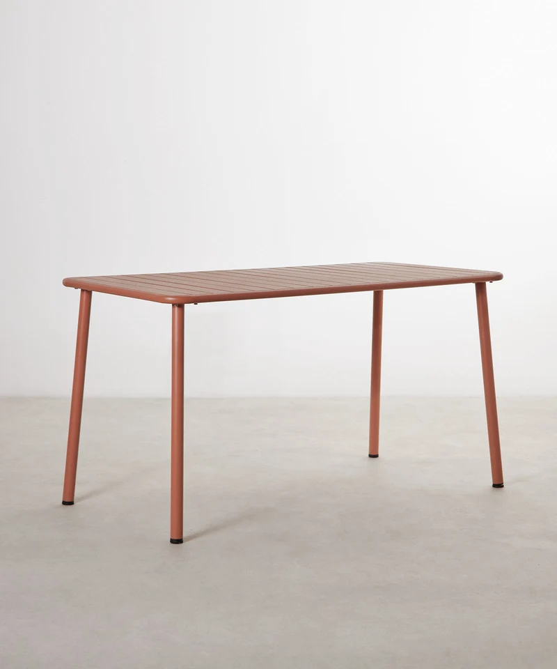 Mesa exterior de metal alargada Sora (140x70 cm)