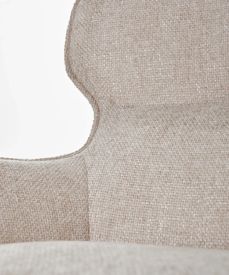 Sillón giratorio en tejido suave Norden