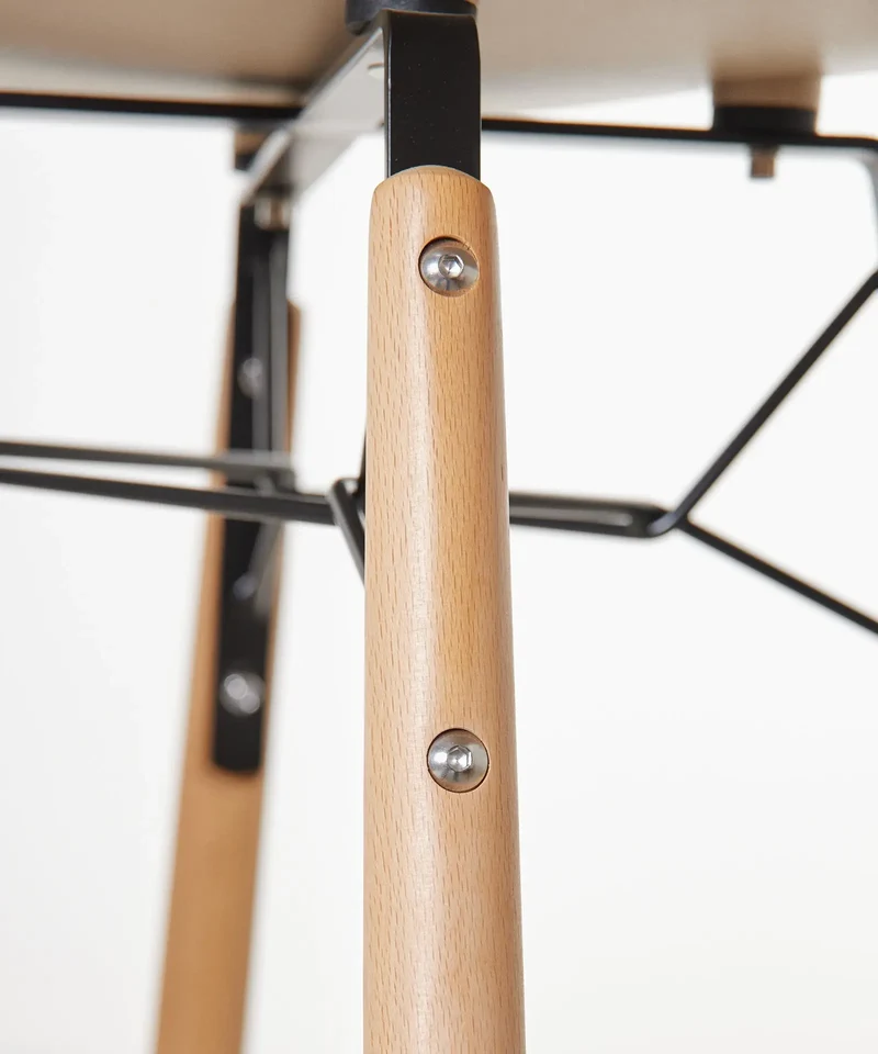 Taburete de Polipropileno y Madera Elon
