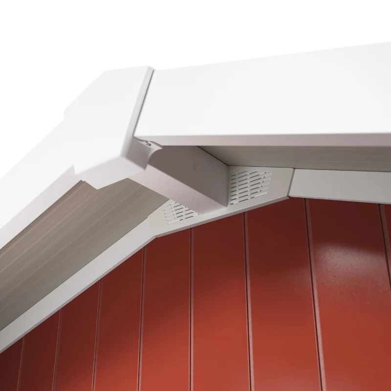 Abri de jardin 11 m² rouge brique Déco