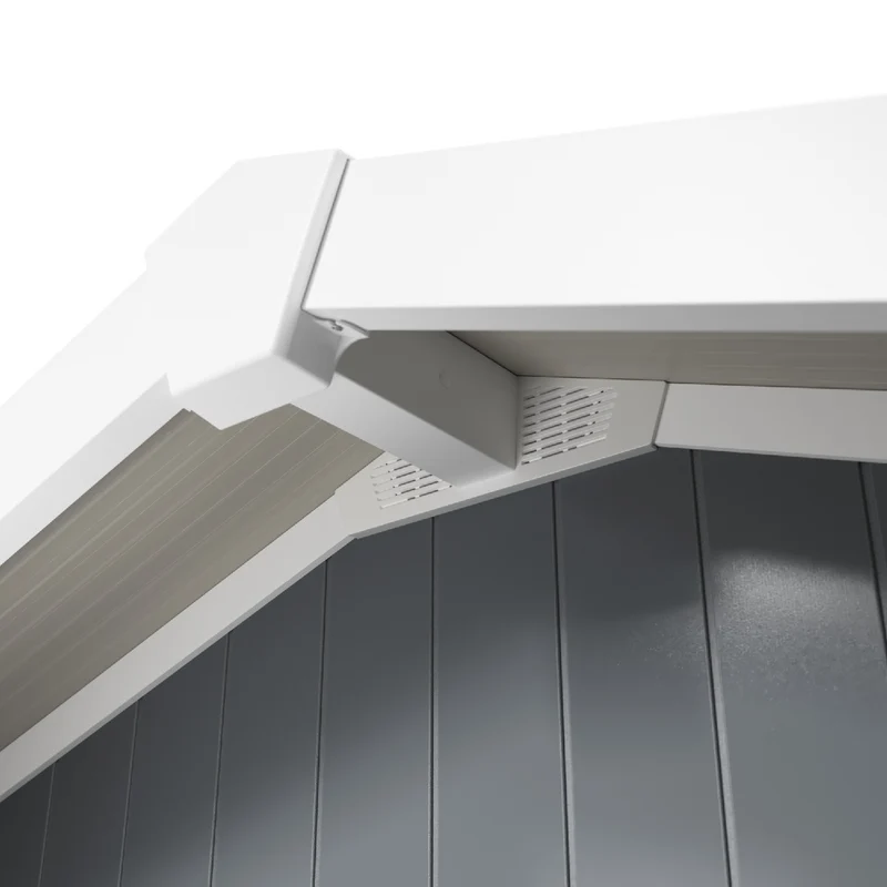 Abri de jardin 11 m² gris foncé Déco