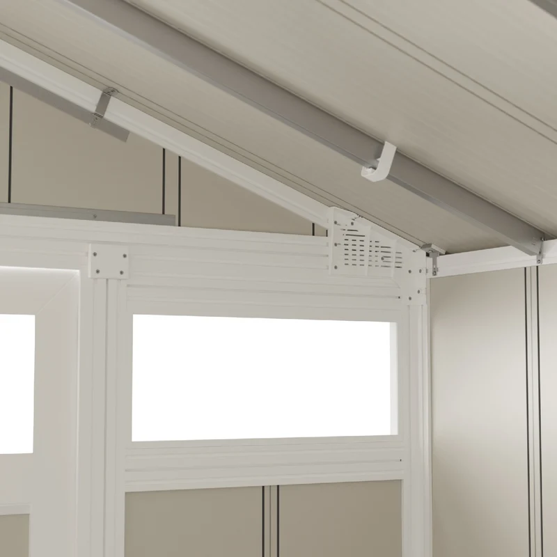 Abri de jardin 7,5 m² gris - vert Utility