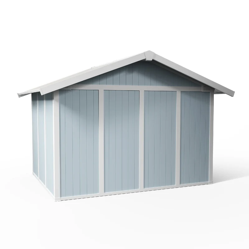 Abri de jardin 7,5 m² gris - bleu Utility