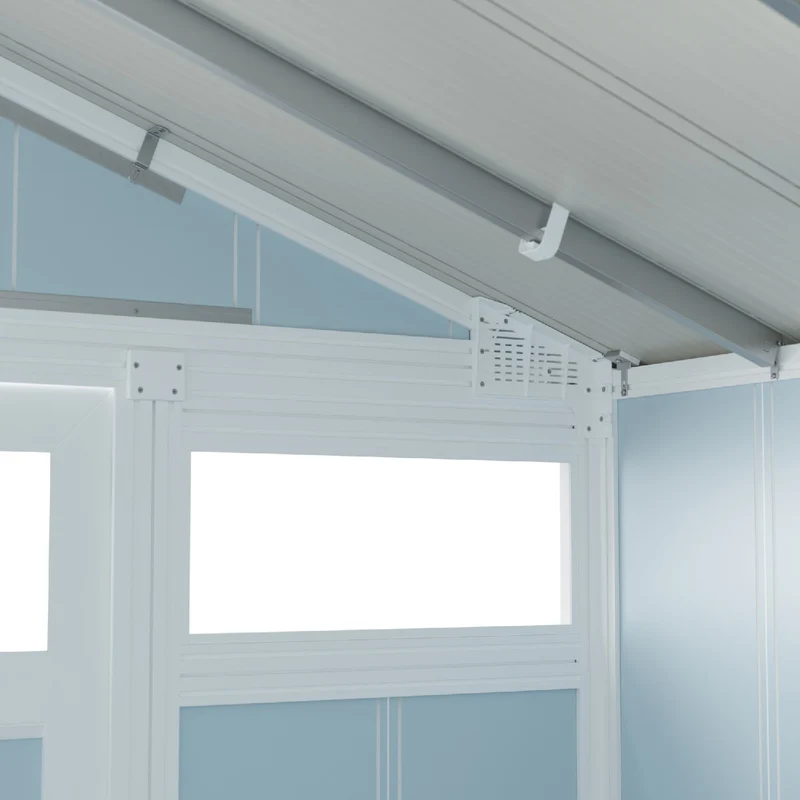 Abri de jardin 11 m² gris - bleu Utility