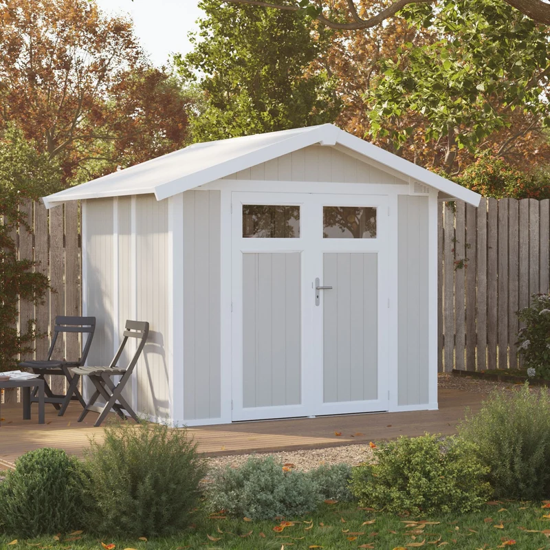 Abri de jardin 4,9 m² gris-vert Utility