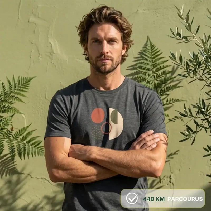 T-shirt Homme Gris chiné | TERRA