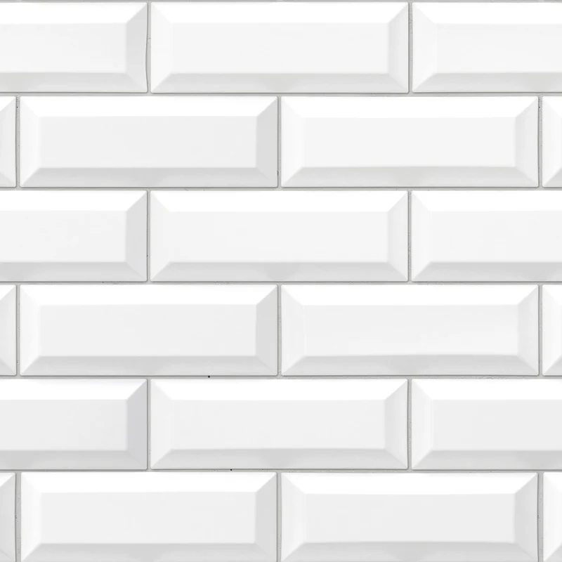 Revêtement Element 3D Métro white tile