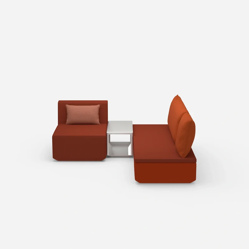 Pouf mit Topper