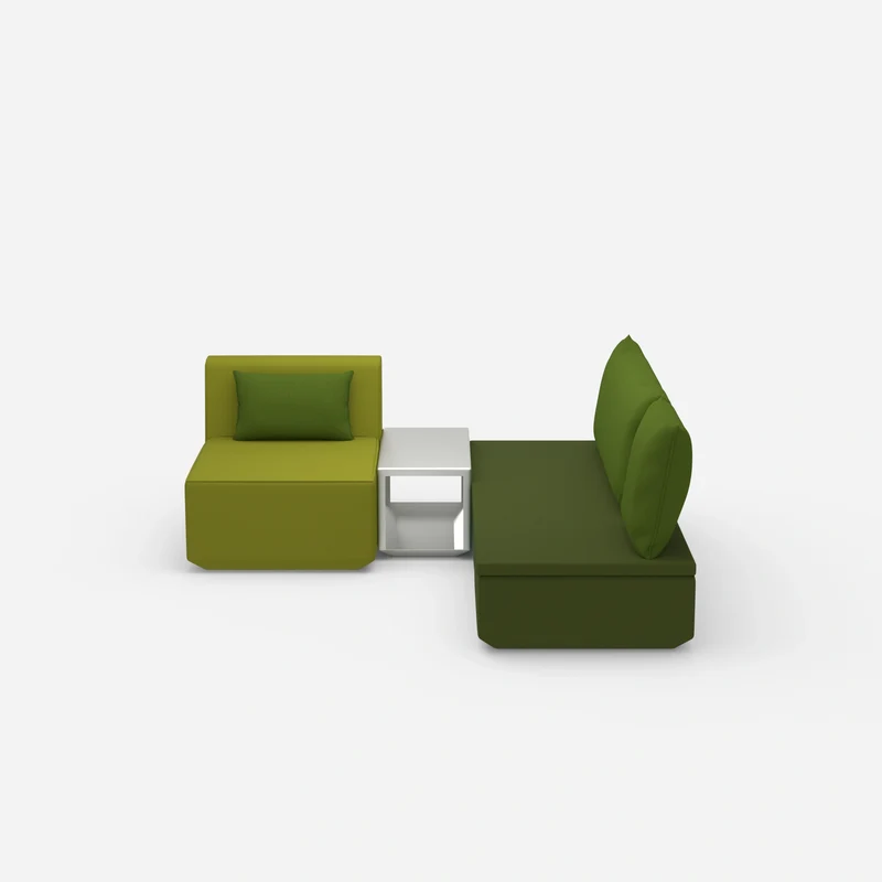 Pouf mit Topper